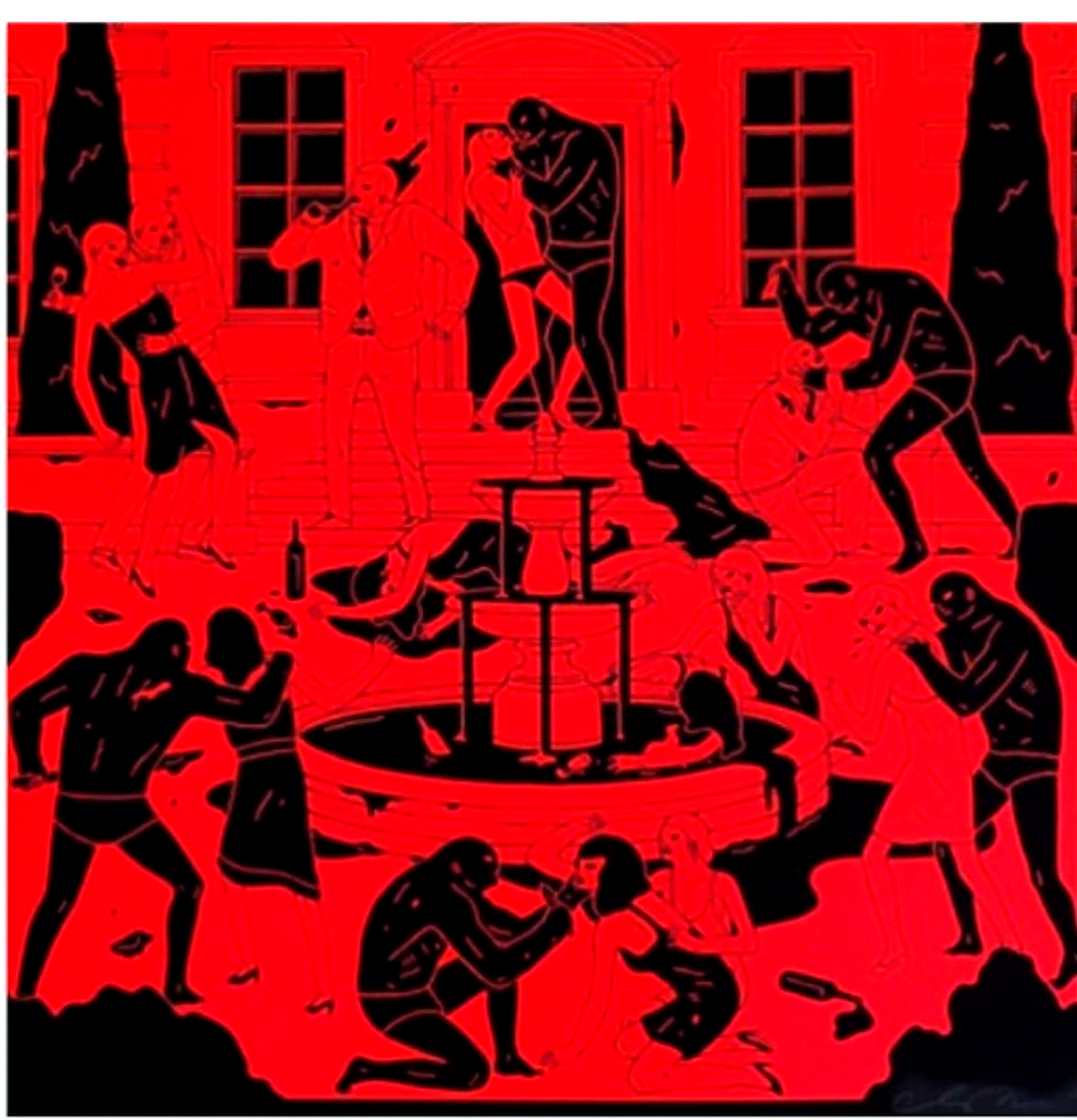 Cleon Peterson — red and black AP print