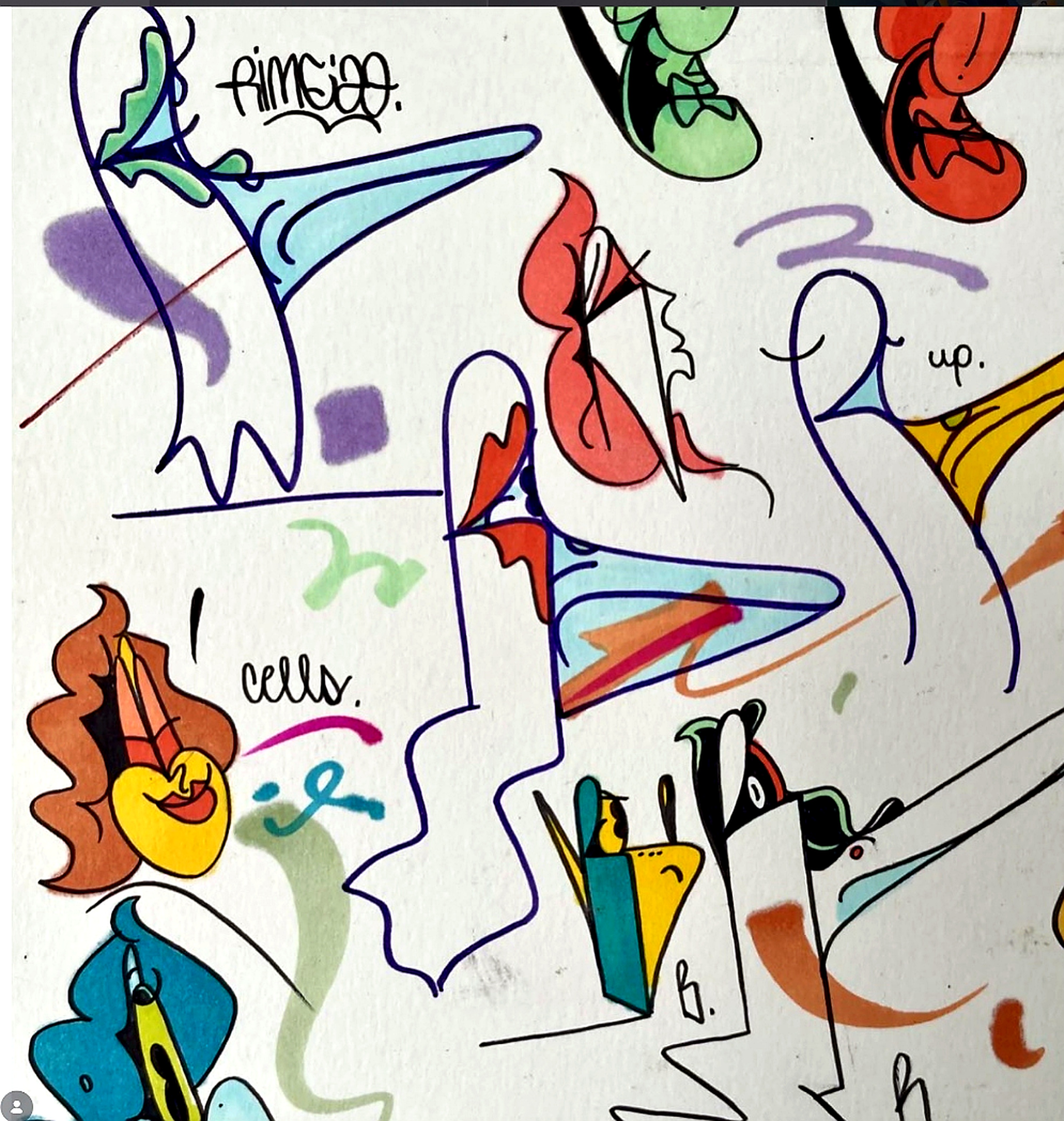 Rime — marker and pen on paper